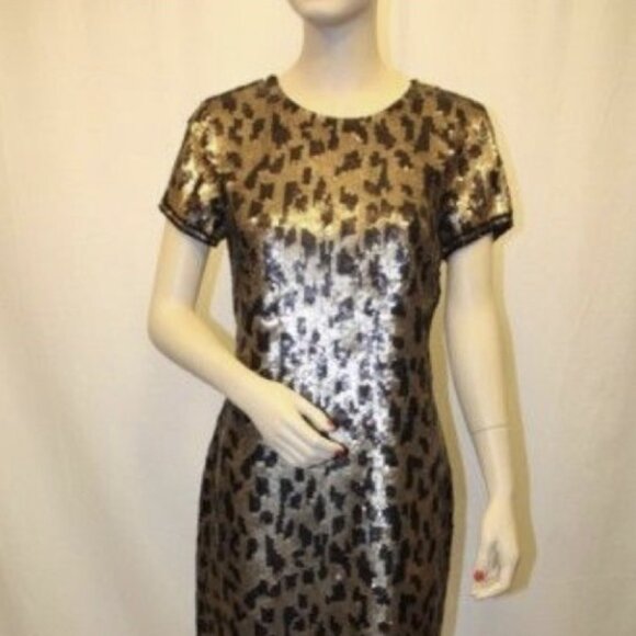 BCBGMAXAZRIA SEQUINS MINI COCKTAIL DRESS XSS - Picture 1 of 5